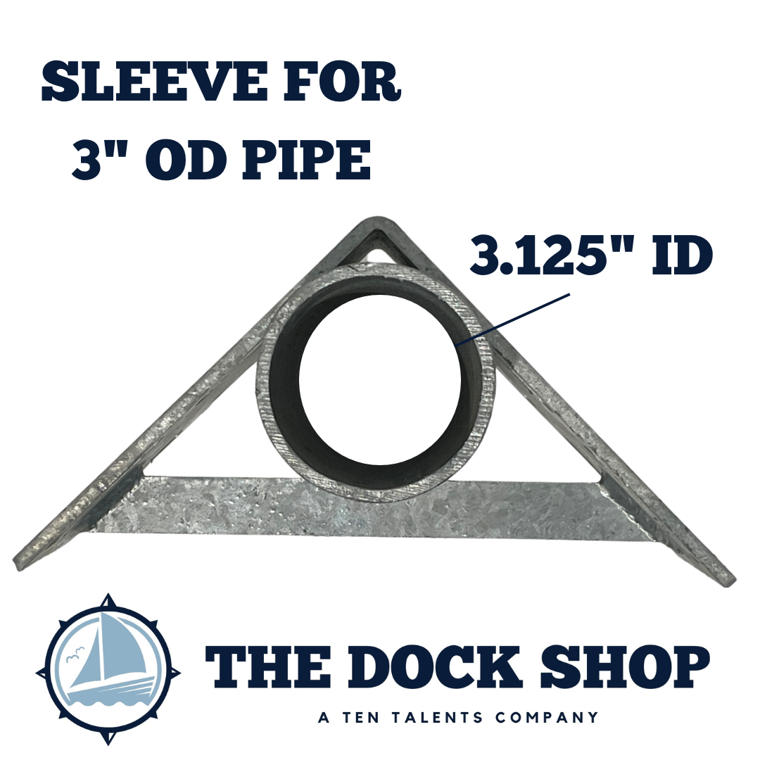 3" Pipe Holder - Inside Corner