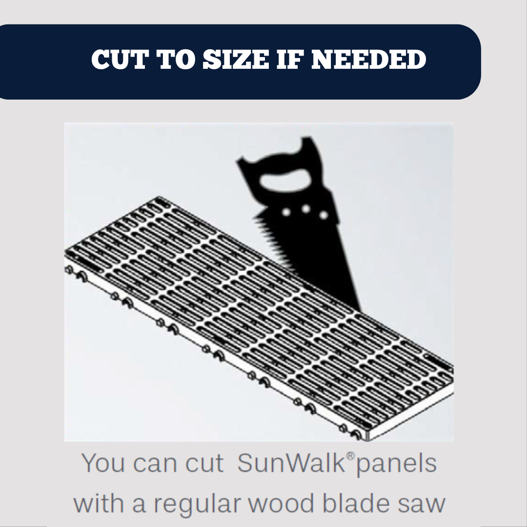 SunWalk Decking - 90 Series | Stone | 2'x4' (24" x 48")