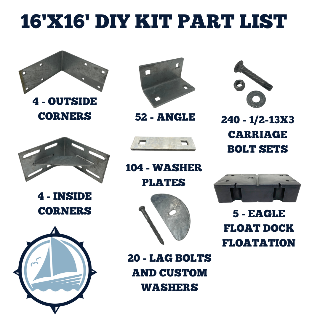 16'X16' DIY Dock Kit