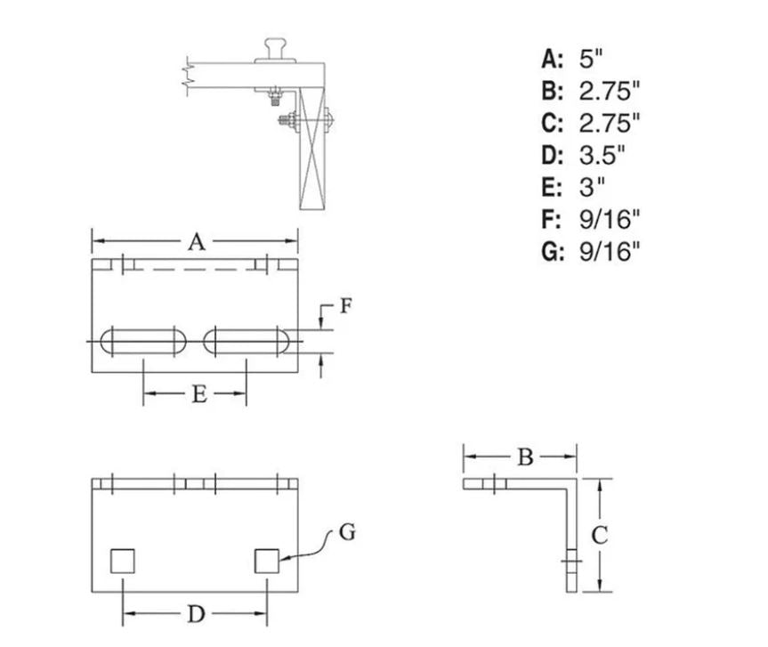 Cleat Angle Washer
