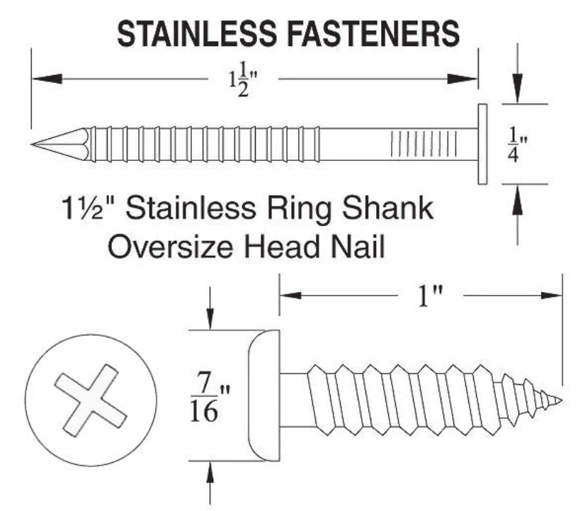 Rub Rail Fasteners