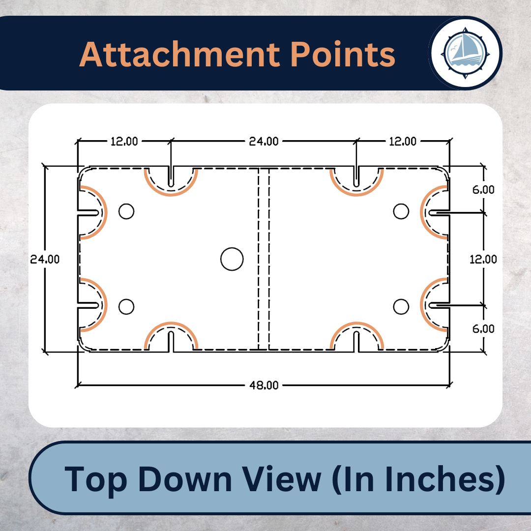 Eagle Float | Dock Float 2' x 4' (24" x 48")