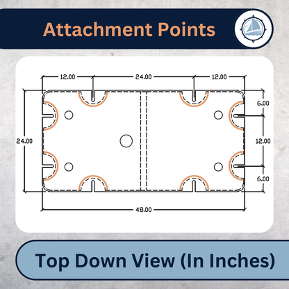 Eagle Float | Dock Float 2' x 4' (24" x 48")