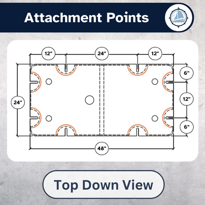 Eagle Float | Dock Float | 2' x 4' (24" x 48")