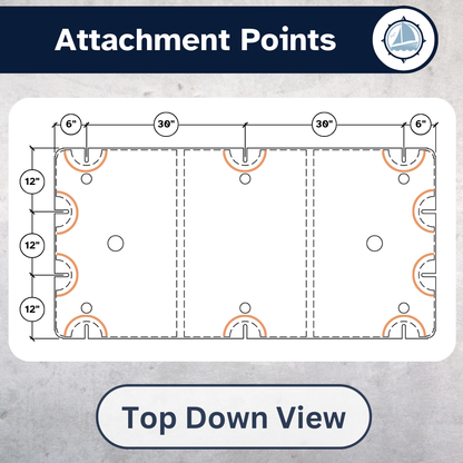 Eagle Float | Dock Float | 3' x 6' (36" x 72")