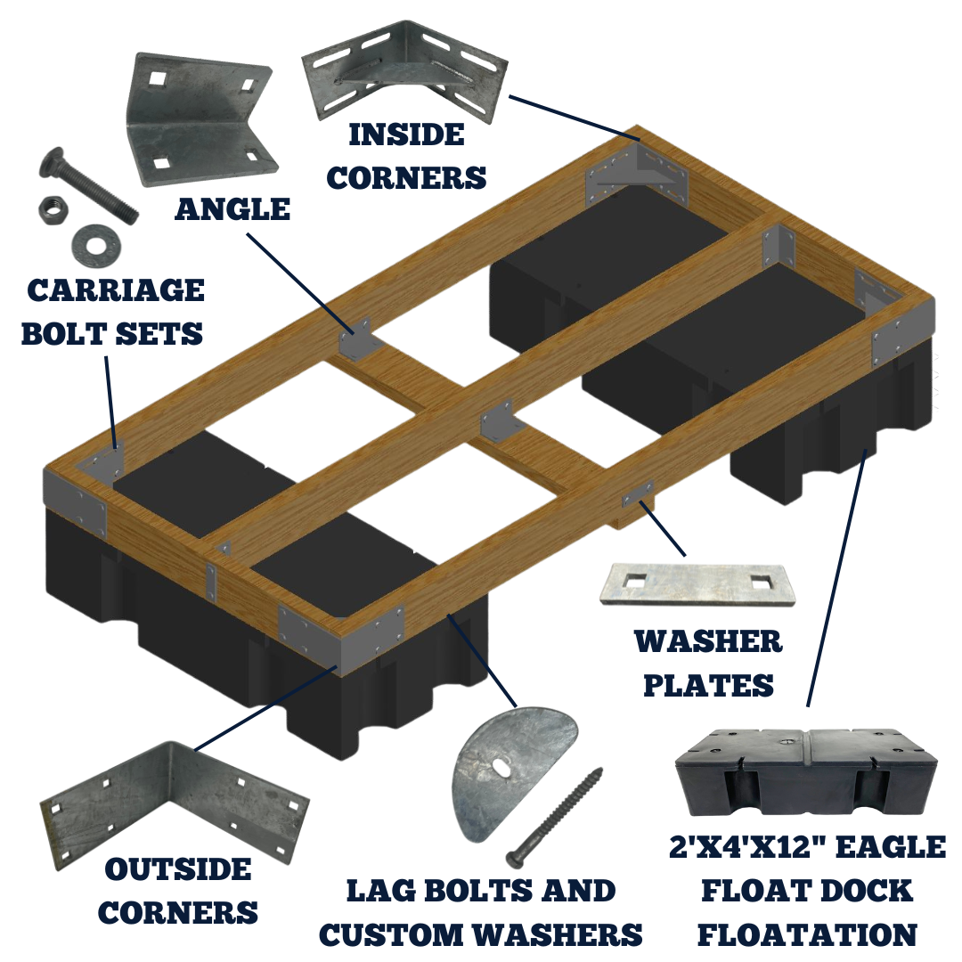 4'X8' DIY Dock Kit