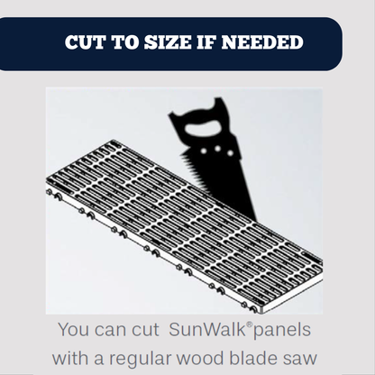 SunWalk Decking - 90 Series | Stone | 2'x4' (24" x 48")