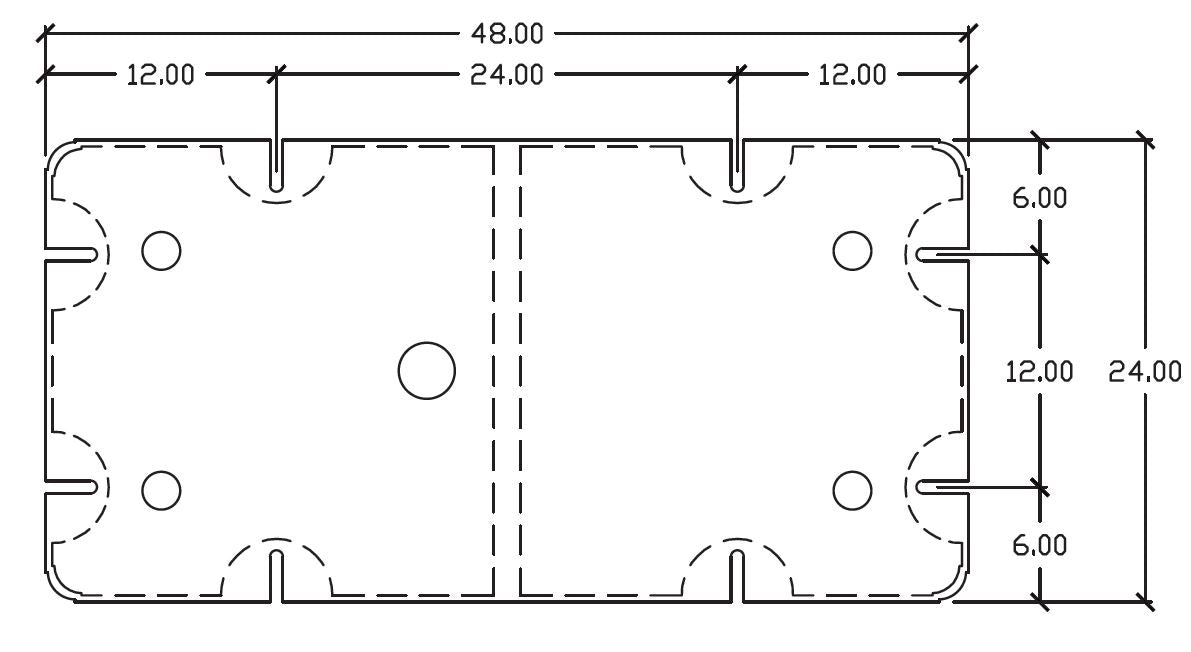 Eagle Float | Dock Float 2' X 4' (24" x 48")