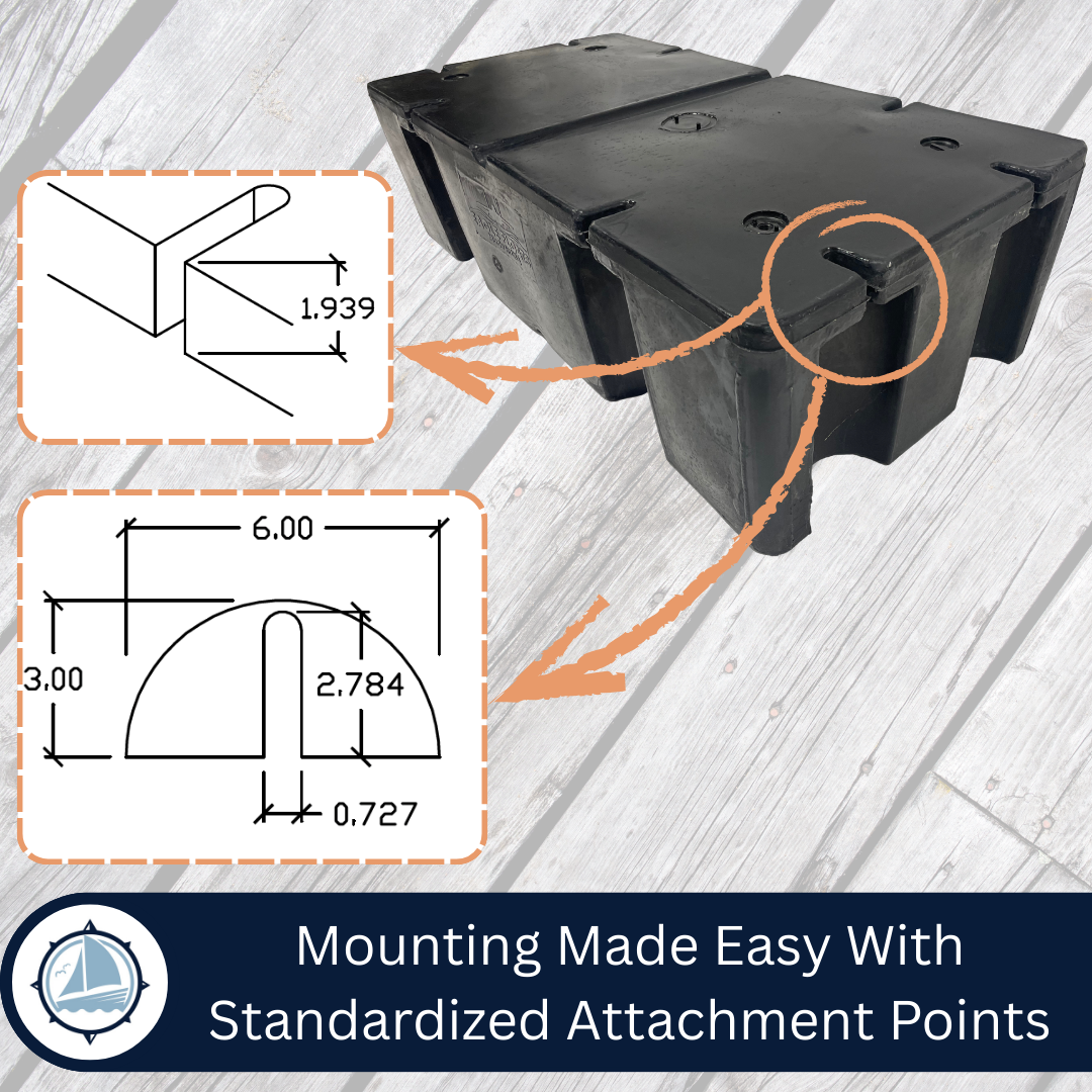 Eagle Float | Dock Float 2' x 4' (24" x 48")
