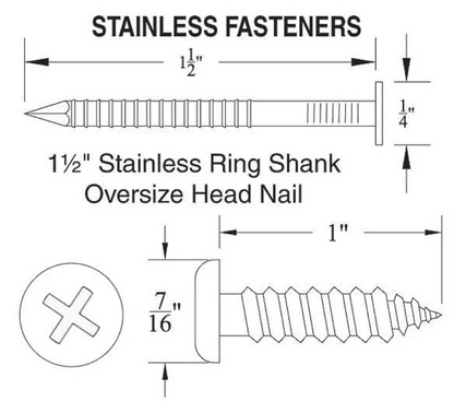 Rub Rail Fasteners